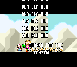 bla bla bla thanks for playing